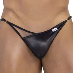 Slip Bikini Peekaboo Noir