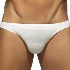 Slip Bikini Rayure Epaisse - Ivoire