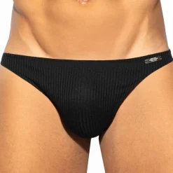 Slip Bikini Recycled Rib Noir