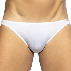 Slip Bikini Recycled Rib Blanc