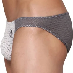 Slip Bikini Tahiti Blanc - Gris