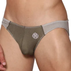 Slip Bikini Tahiti Kaki - Gris