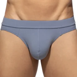 Slip Bikini Worn Out Denim Bleu