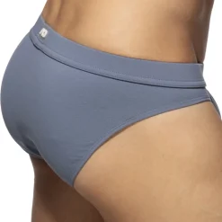 Slip Bikini Worn Out Denim Bleu