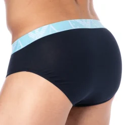 Slip Bold Monogram Coton Marine - Bleu Ciel