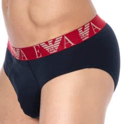 Slip Bold Monogram Coton Marine - Rouge