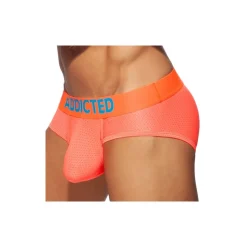 Slip Cockring Mesh Neon Orange Fluo
