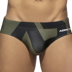 Slip de Bain AD Logo Kaki