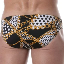 Slip de Bain Baroque Noir