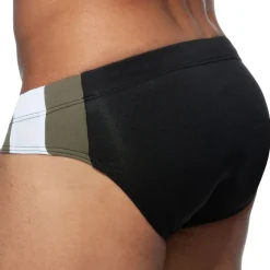 Slip de Bain Basic Stripes Noir