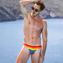 Slip de Bain Bikini Arc-en-Ciel