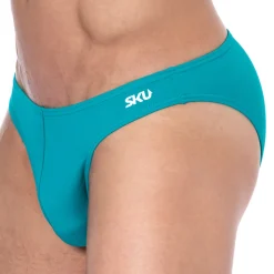 Slip de Bain Bikini Bleu Canard