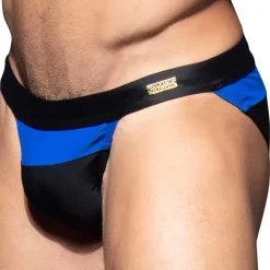 Slip de Bain Bikini Horizon Noir - Bleu