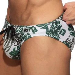 Slip de Bain Bikini Tropicana Kaki