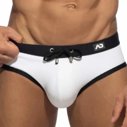 Slip de Bain Classic Piqué Blanc