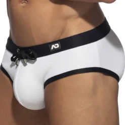 Slip de Bain Classic Piqué Blanc