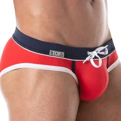 Slip de Bain Holidays Rouge - Marine