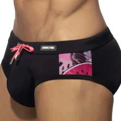 Slip De Bain Hydrangea Noir