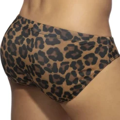 Slip de Bain Léopard Brun