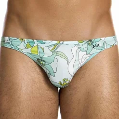 Slip de Bain Low Cut Art Nouveau Menthe