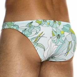 Slip de Bain Low Cut Art Nouveau Menthe