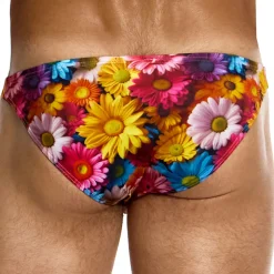 Slip de Bain Low Cut Daisies Multicolore