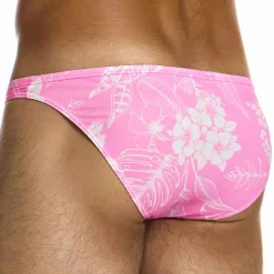 Slip de Bain Low Cut Floreale Rose