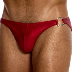 Slip de Bain Low Cut Prince Albert Rouge