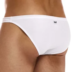 Slip de Bain Low Rise Chameleon Blanc