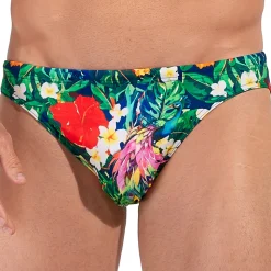 Slip de Bain Micro Peacock