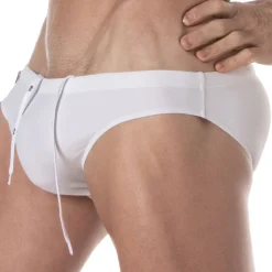 Slip de Bain Mini Uni Blanc