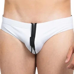 Slip de Bain Original Stage Blanc - Noir