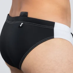 Slip de Bain Original Stage Blanc - Noir