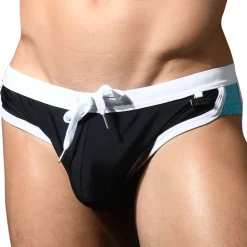 Slip de Bain Rétro Noir