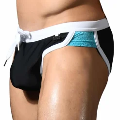 Slip de Bain Rétro Noir