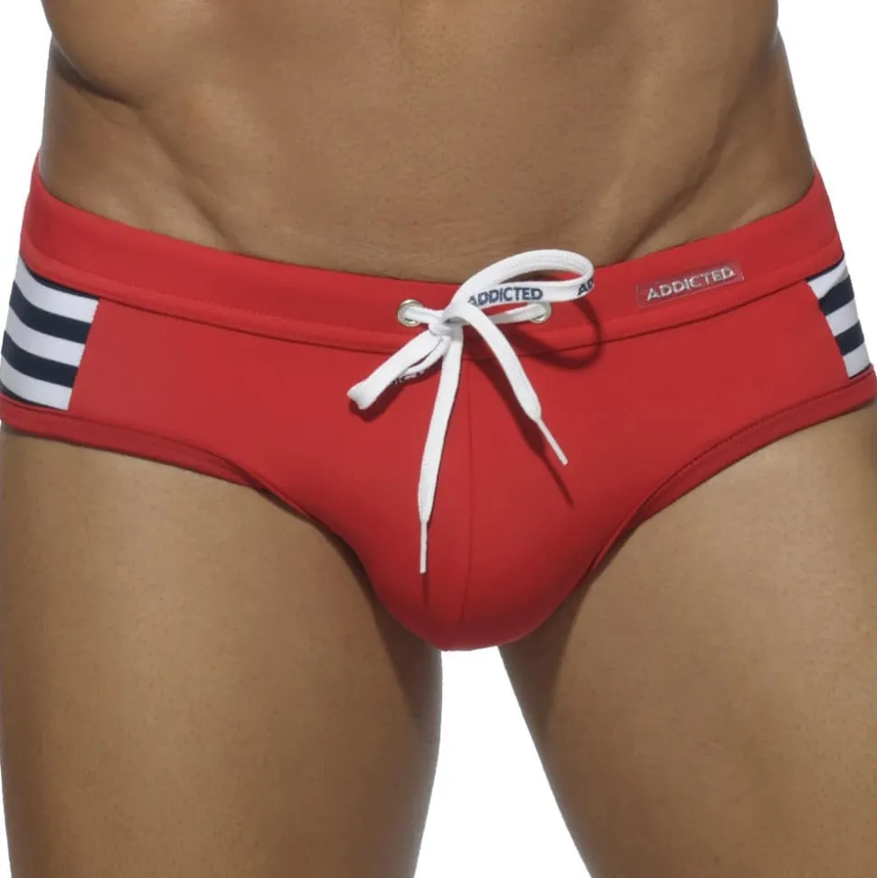 Slip de Bain Sailor Colored Rouge