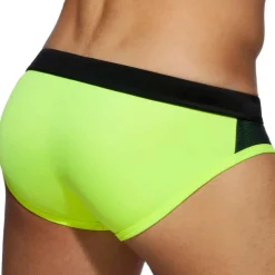 Slip de Bain Spike Noir - Citron Vert