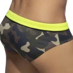 Slip de Bain Sport Detail Binding Camouflage