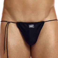 Slip de Bain Tanga Chameleon Noir