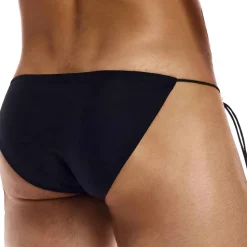 Slip de Bain Tanga Chameleon Noir