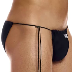 Slip de Bain Tanga Chameleon Noir