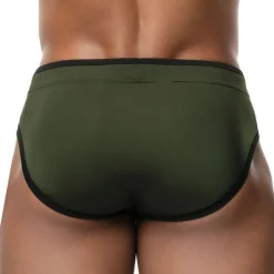 Slip de Bain Tropic Water Kaki