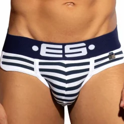 Slip Double Side Coton Marinière