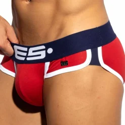 Slip Double Side Coton Rouge - Marine