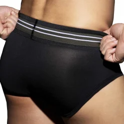 Slip Double Stripe Noir - Kaki