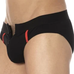 Slip Elegant Zip Noir