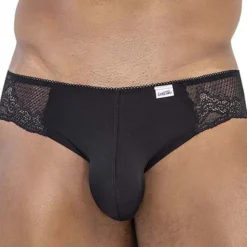 Slip Ergonomique Dentelle Noir