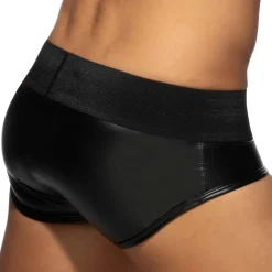 Slip Front Zip Rub Cockring Noir