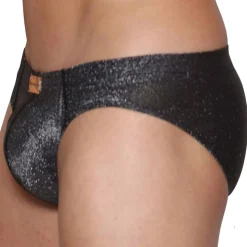 Slip Glisten Noir - Argent