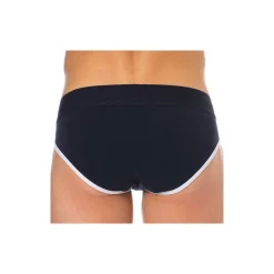 Slip Logo Coton Bleu Marine